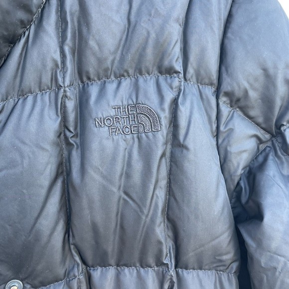 The North Face 550 Down Parka Coat Puffer Jacket Mid Length Womens Black size M - Picture 6 of 13